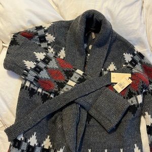 Stetson Womens Chunky Belted Sweater